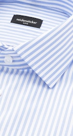 Slim Business Hemd Uni in Mittelblau |  Seidensticker Onlineshop