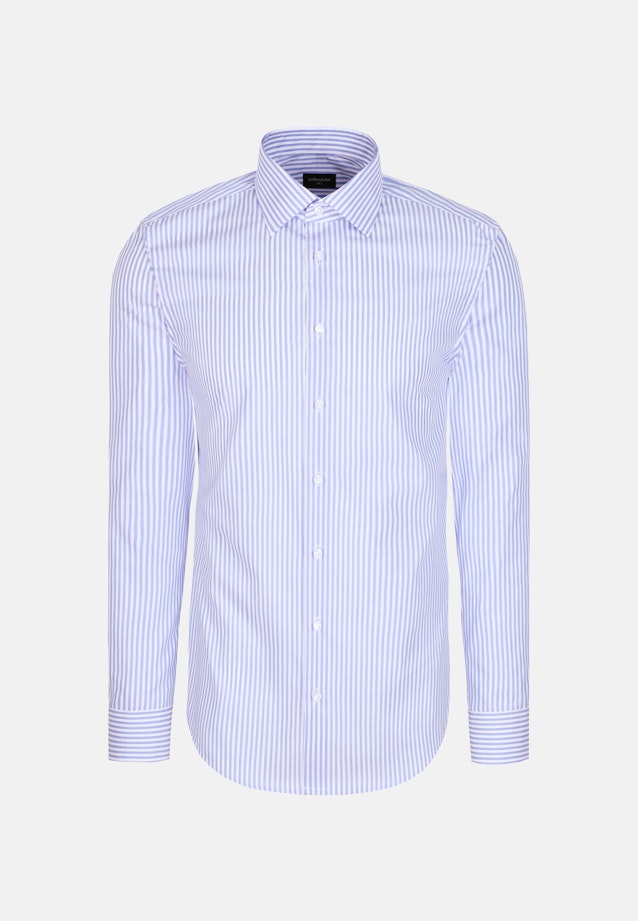 Slim Business shirt Uni in Mittelblau |  Seidensticker Onlineshop