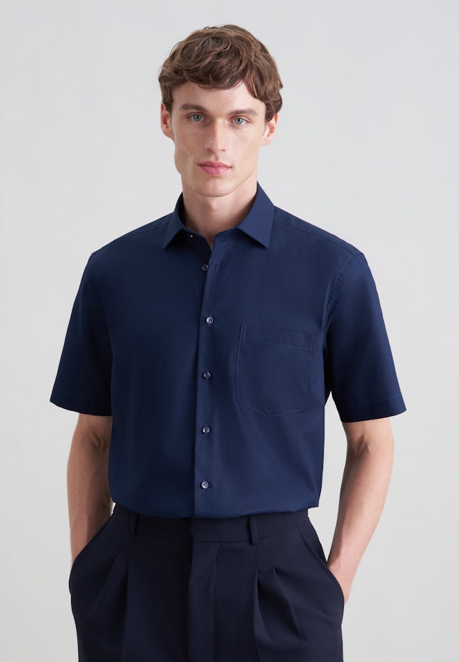 Regular Business shirt Uni in Dunkelblau | Seidensticker online shop