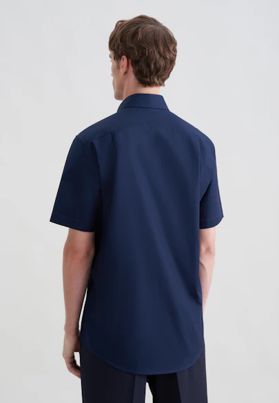 Regular Business Hemd Uni in Dunkelblau |  Seidensticker Onlineshop