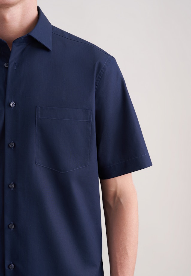 Regular Business Hemd Uni in Dunkelblau |  Seidensticker Onlineshop