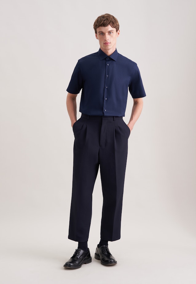 Regular Business Hemd Uni in Dunkelblau |  Seidensticker Onlineshop