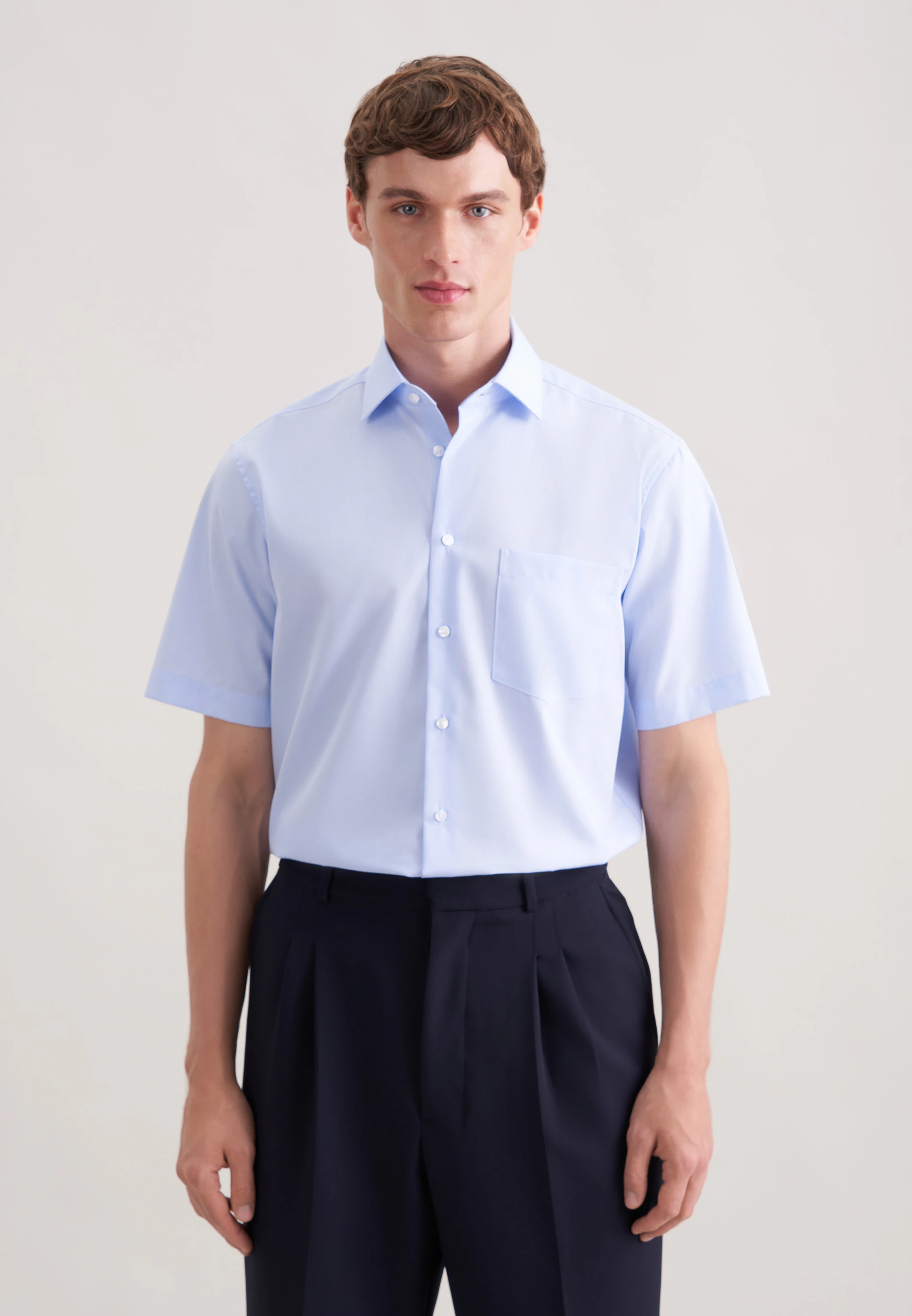 Seidensticker Regular Business Hemd Uni, LOS +, Größe XXL aus Herren/Hemden/Business