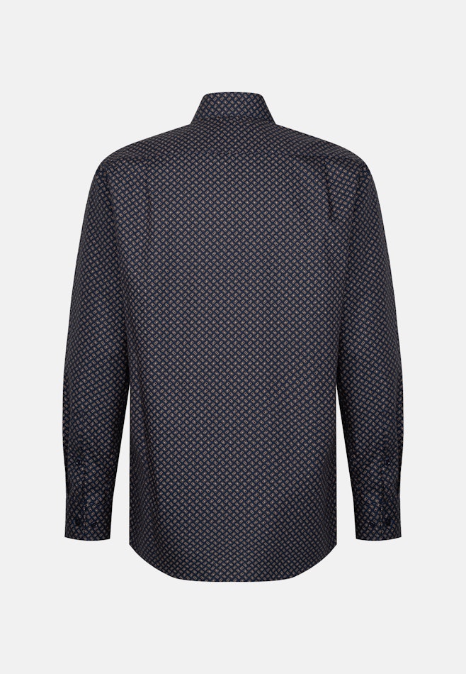 Regular Chemise d'affaires Imprimé dans Bleu Foncé | Boutique en ligne Seidensticker
