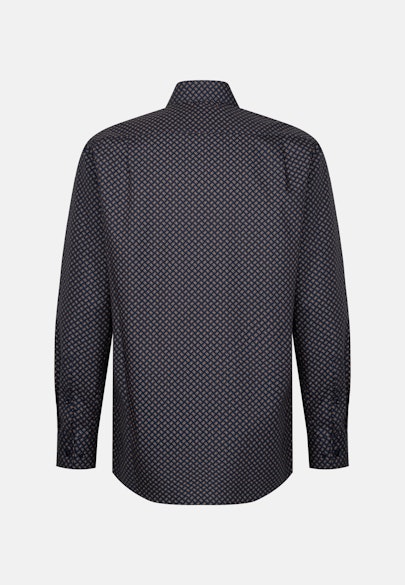 Regular Business shirt Print in Dunkelblau |  Seidensticker Onlineshop