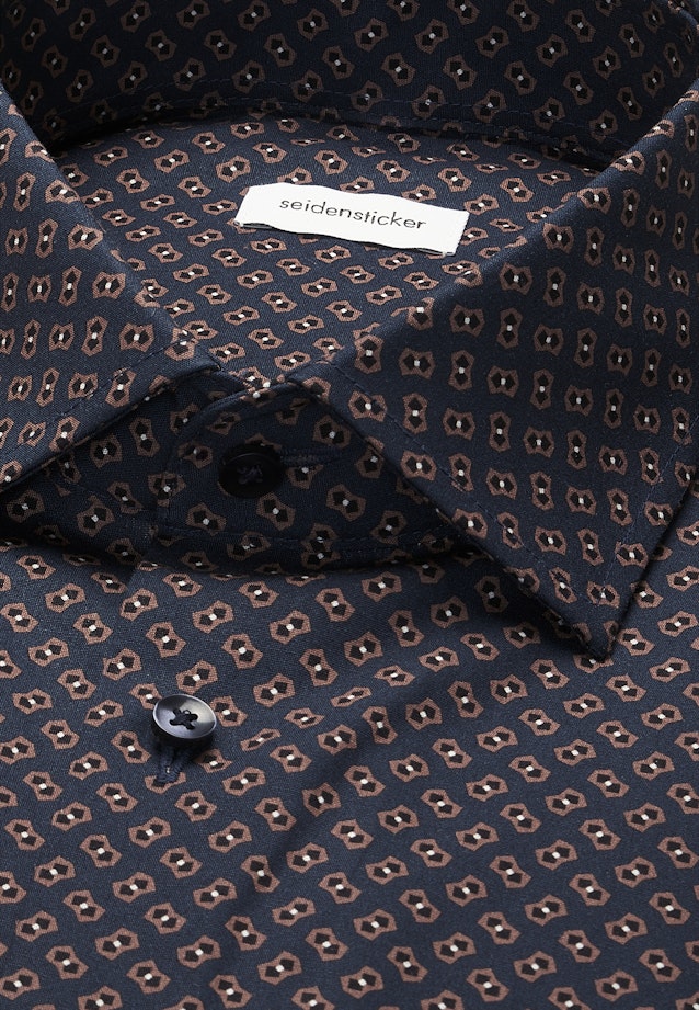 Regular Chemise d'affaires Imprimé in Bleu Foncé |  Seidensticker Onlineshop