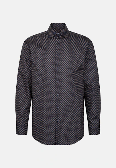 Regular Chemise d'affaires Imprimé in Bleu Foncé |  Seidensticker Onlineshop