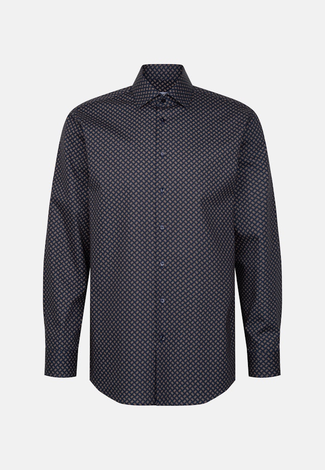 Regular Chemise d'affaires Imprimé in Bleu Foncé |  Seidensticker Onlineshop