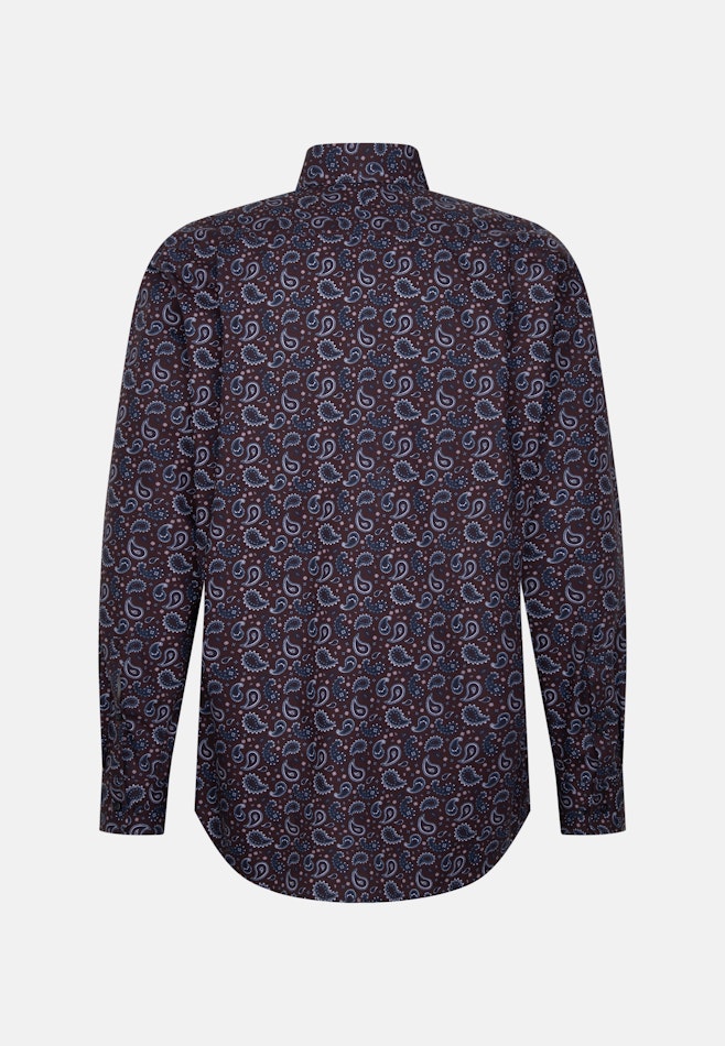 Regular Chemise d'affaires Imprimé dans Marron | Boutique en ligne Seidensticker