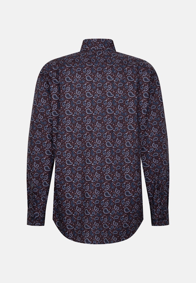 Regular Chemise d'affaires Imprimé in Marron |  Seidensticker Onlineshop