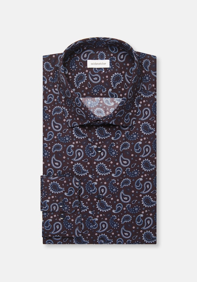 Regular Chemise d'affaires Imprimé dans Marron | Boutique en ligne Seidensticker