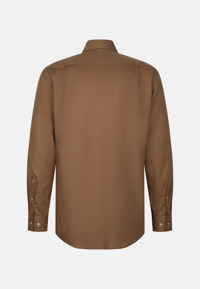 Regular Chemise d'affaires Uni dans Marron | Boutique en ligne Seidensticker