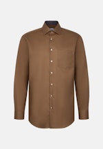 Regular Business Hemd Uni in Braun |  Seidensticker Onlineshop