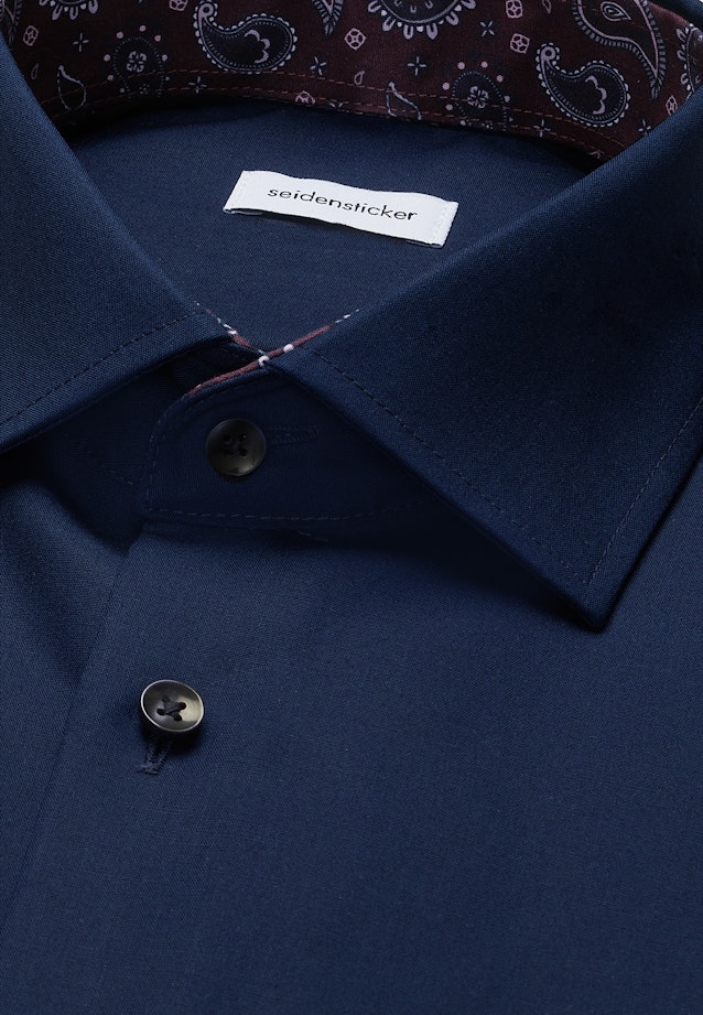 Regular Chemise d'affaires Uni in Bleu Foncé |  Seidensticker Onlineshop
