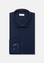 Regular Chemise d'affaires Uni in Bleu Foncé |  Seidensticker Onlineshop
