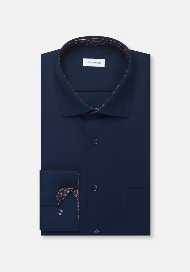Regular Business shirt Uni in Dunkelblau | Seidensticker online shop