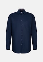 Regular Chemise d'affaires Uni in Bleu Foncé |  Seidensticker Onlineshop