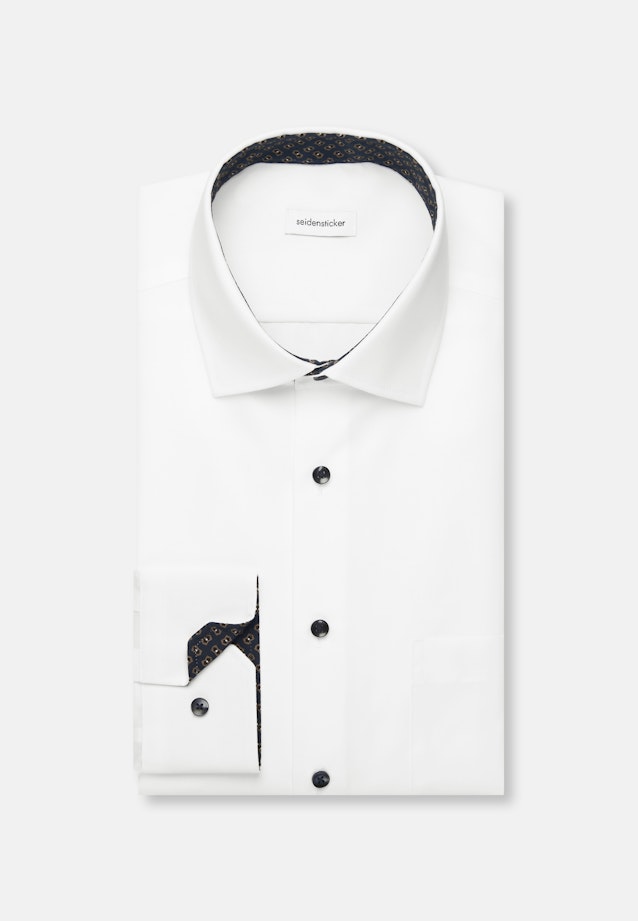 Regular Business Hemd Uni in Weiß |  Seidensticker Onlineshop
