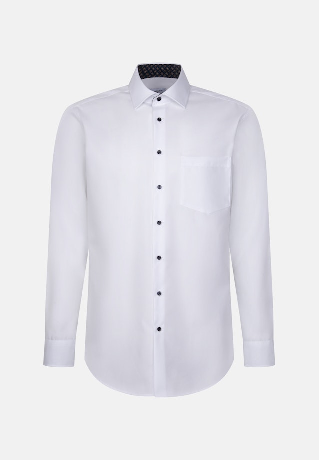 Regular Business shirt Uni in Weiß |  Seidensticker Onlineshop