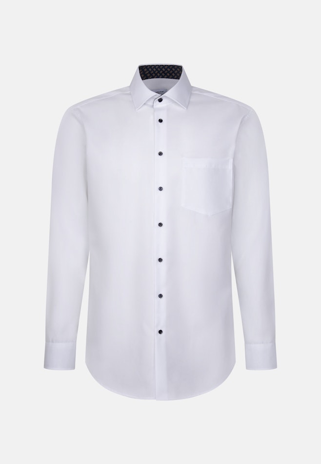 Regular Chemise d'affaires Uni dans Blanc | Boutique en ligne Seidensticker