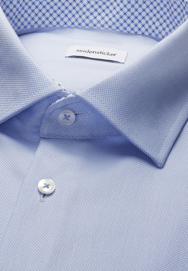 Regular Business shirt Structure in Hellblau |  Seidensticker Onlineshop