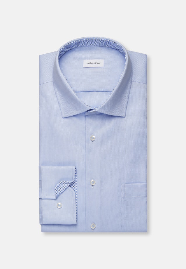 Regular Chemise d'affaires Structure in Bleu Clair |  Seidensticker Onlineshop