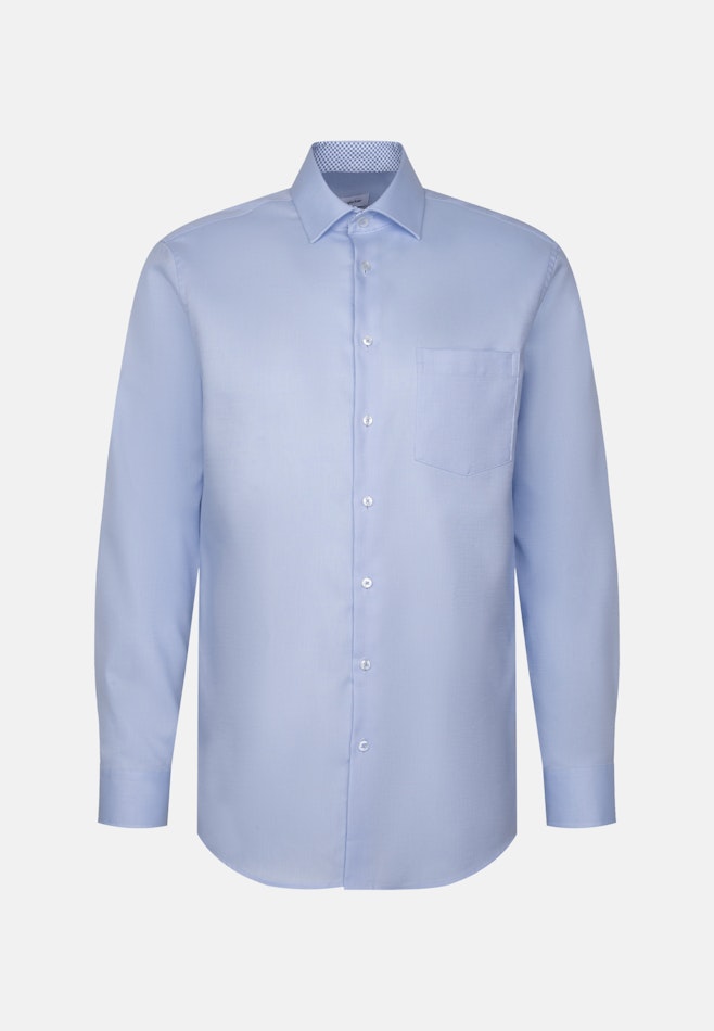 Regular Business shirt Structure in Hellblau | Seidensticker online shop