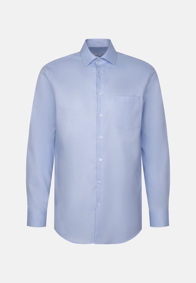 Regular Business shirt Structure in Hellblau |  Seidensticker Onlineshop