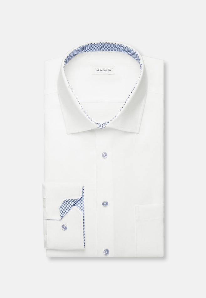 Regular Business Hemd Struktur in Weiß | Seidensticker Onlineshop