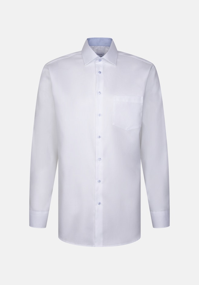 Regular Chemise d'affaires Structure dans Blanc | Boutique en ligne Seidensticker