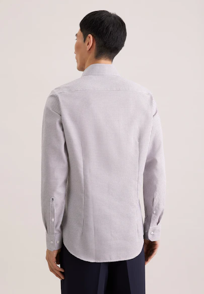 Slim Business Hemd Karo in Braun |  Seidensticker Onlineshop