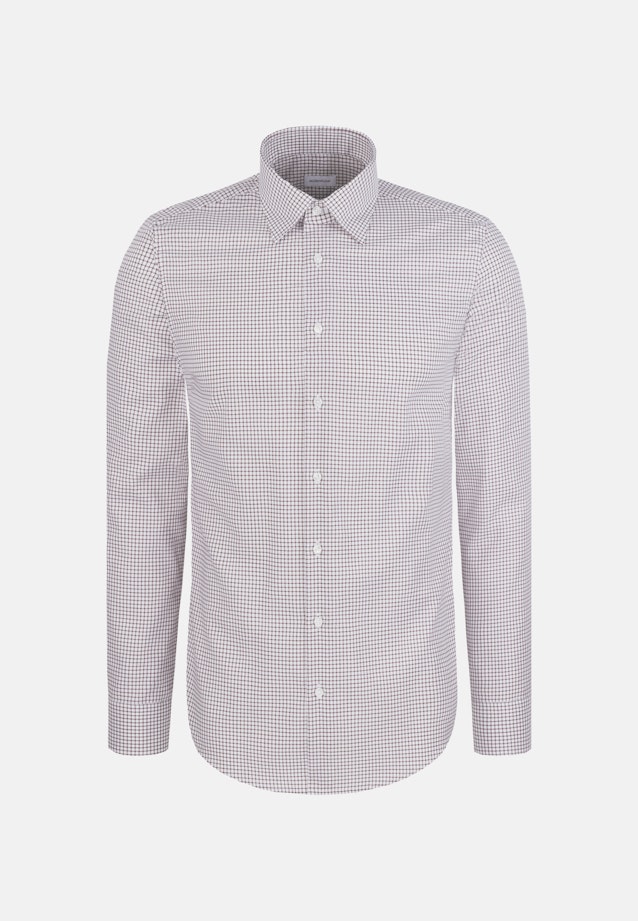 Slim Business Hemd Karo in Braun |  Seidensticker Onlineshop