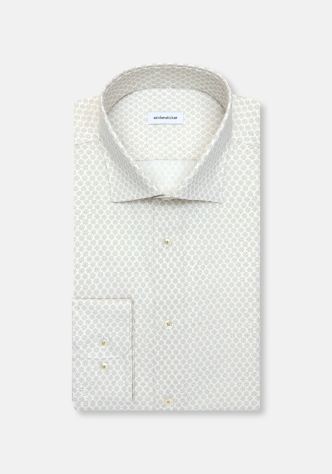 Shaped Chemise d'affaires Imprimé dans Beige | Boutique en ligne Seidensticker