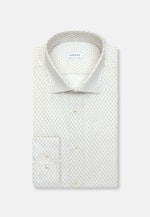 Shaped Business Hemd Druck in Beige |  Seidensticker Onlineshop