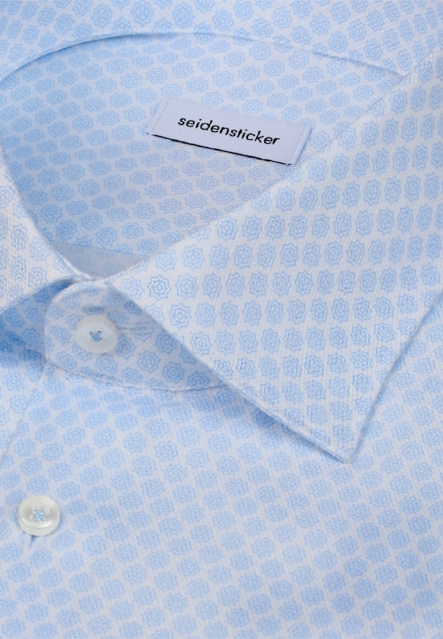 Slim Business Hemd Druck in Hellblau |  Seidensticker Onlineshop