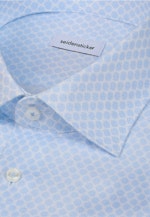 Slim Business Hemd Druck in Hellblau |  Seidensticker Onlineshop