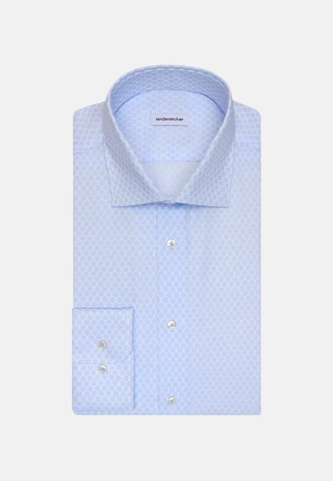 Slim Business Hemd Druck in Hellblau | Seidensticker Onlineshop