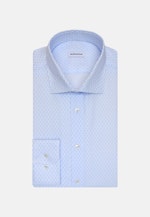 Slim Business Hemd Druck in Hellblau |  Seidensticker Onlineshop