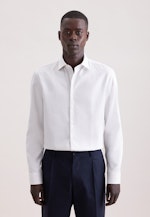 Slim Business Hemd Druck in Beige |  Seidensticker Onlineshop