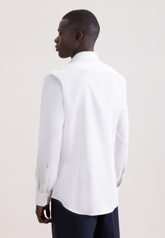 Slim Business shirt Print in Beige | Seidensticker online shop