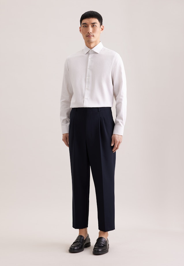 Slim Business shirt Print in Beige |  Seidensticker Onlineshop