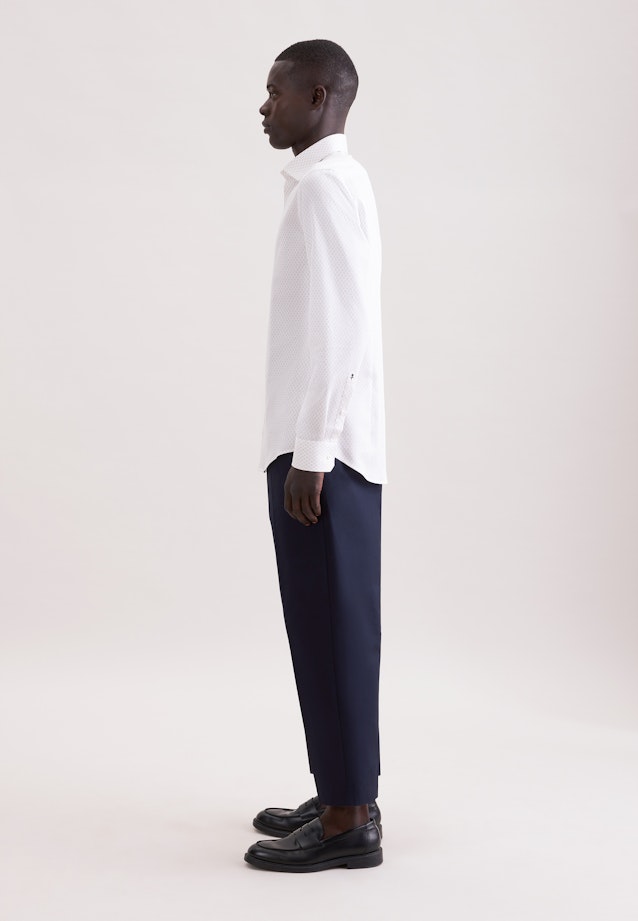 Slim Business Hemd Druck in Beige |  Seidensticker Onlineshop