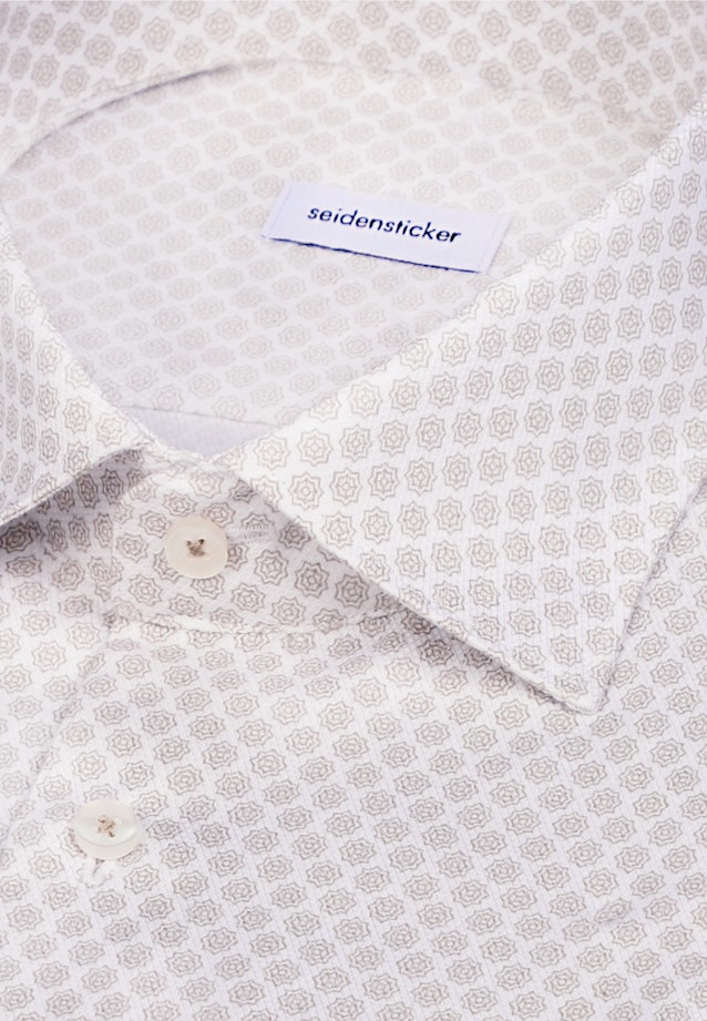 Slim Business shirt Print in Beige |  Seidensticker Onlineshop