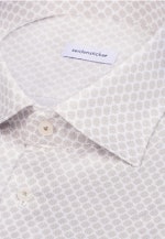 Slim Business shirt Print in Beige |  Seidensticker Onlineshop