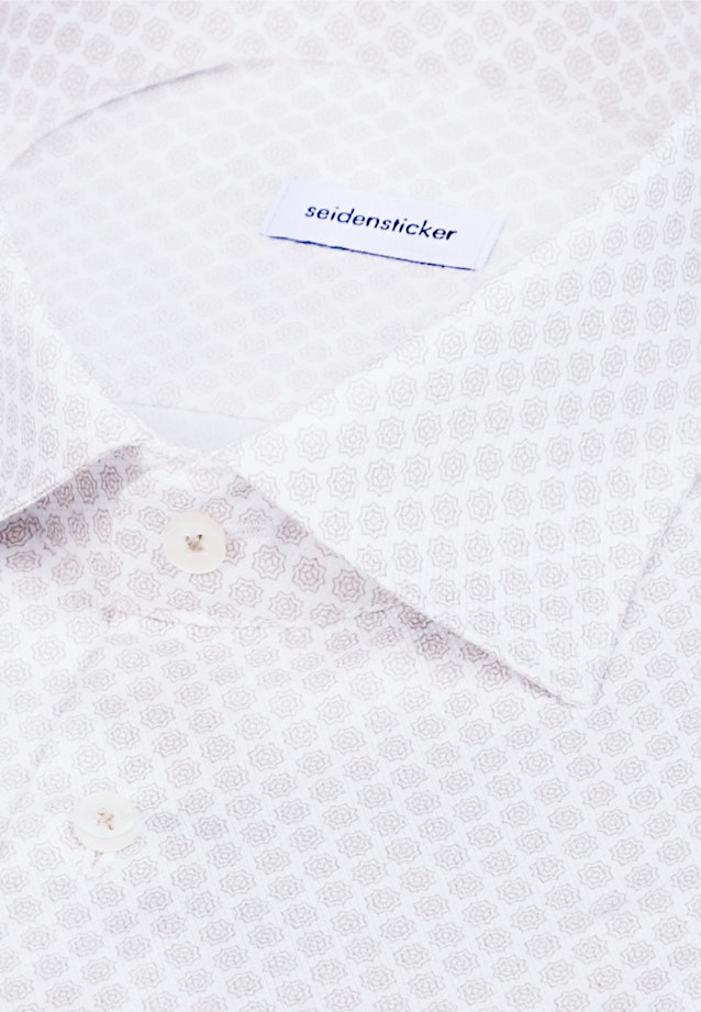 Slim Business Hemd Druck in Beige |  Seidensticker Onlineshop