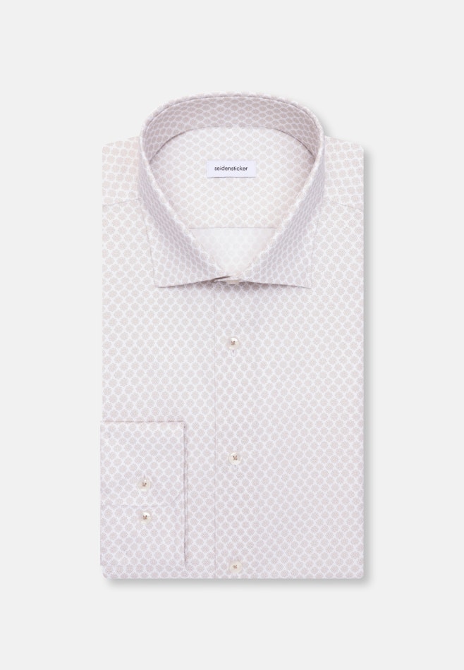 Slim Business shirt Print in Beige | Seidensticker online shop