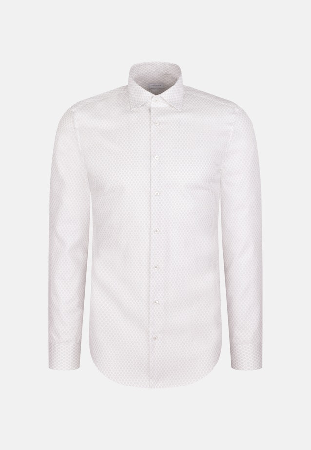 Slim Business shirt Print in Beige |  Seidensticker Onlineshop