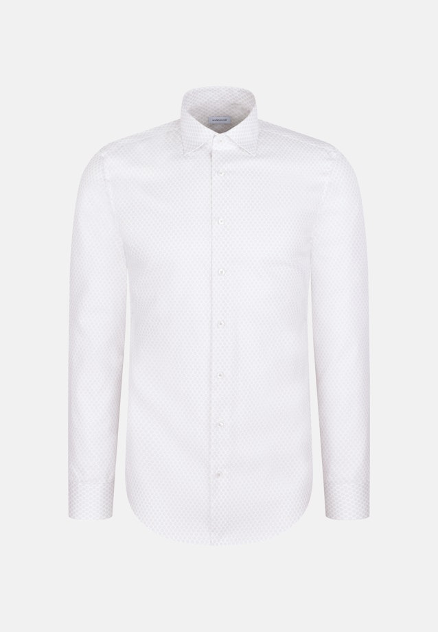 Slim Business Hemd Druck in Beige |  Seidensticker Onlineshop