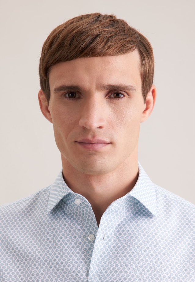 Slim Chemise d'affaires Imprimé in Turquoise |  Seidensticker Onlineshop