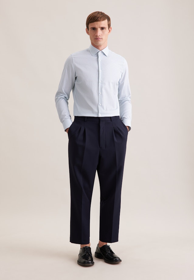 Slim Chemise d'affaires Imprimé in Turquoise |  Seidensticker Onlineshop